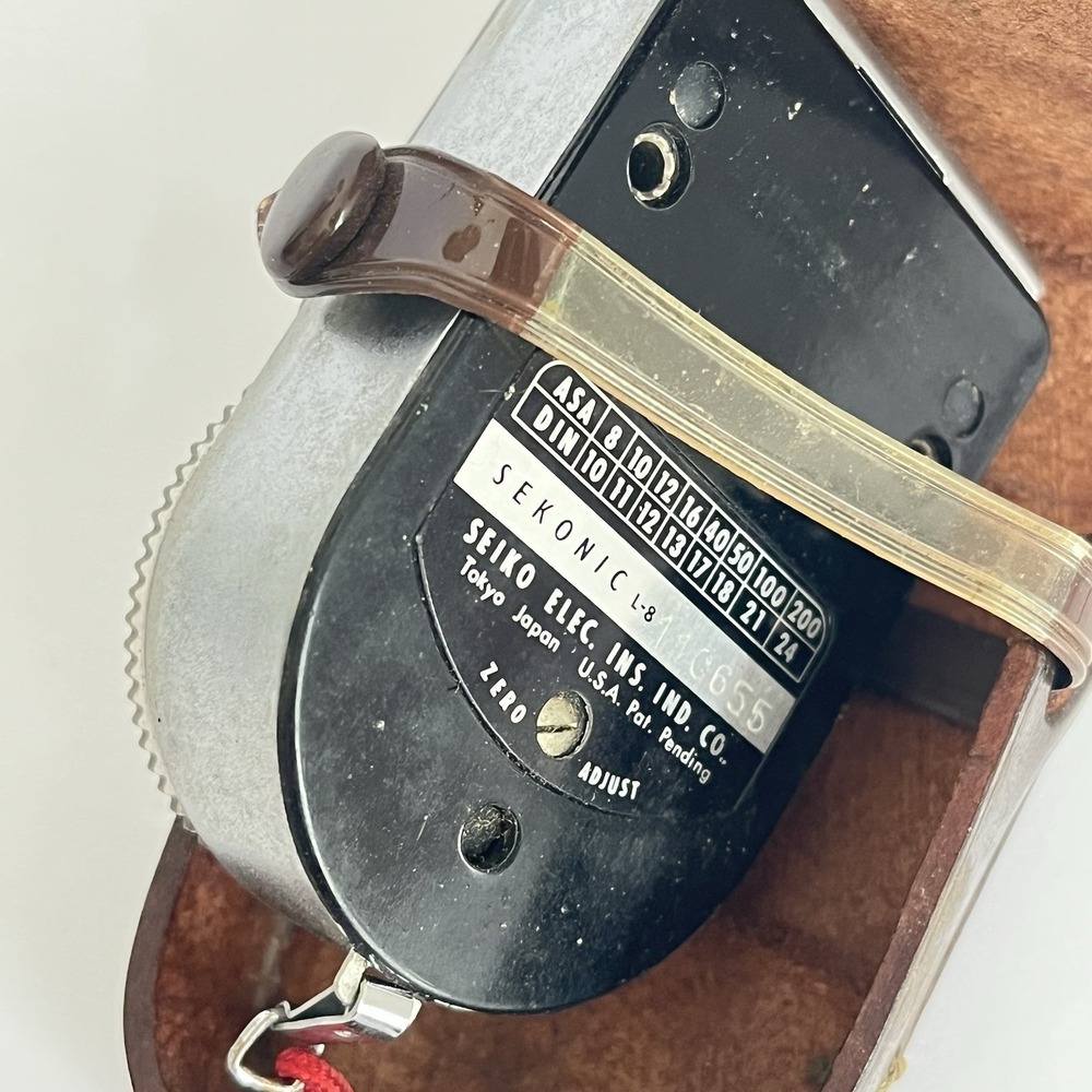 Vintage SEKONIC L-8 Light Meter Leather Case untested - Picture 8 of 8